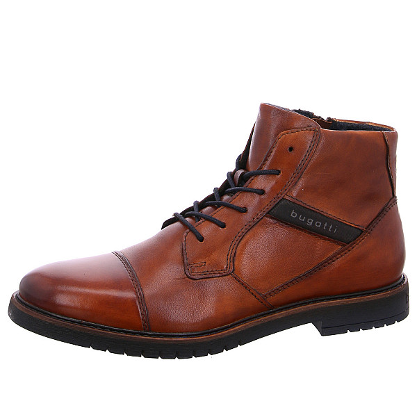 Bugatti Caj Schnürstiefel 6300 cognac