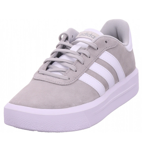 Adidas court platform suede Sneaker grau