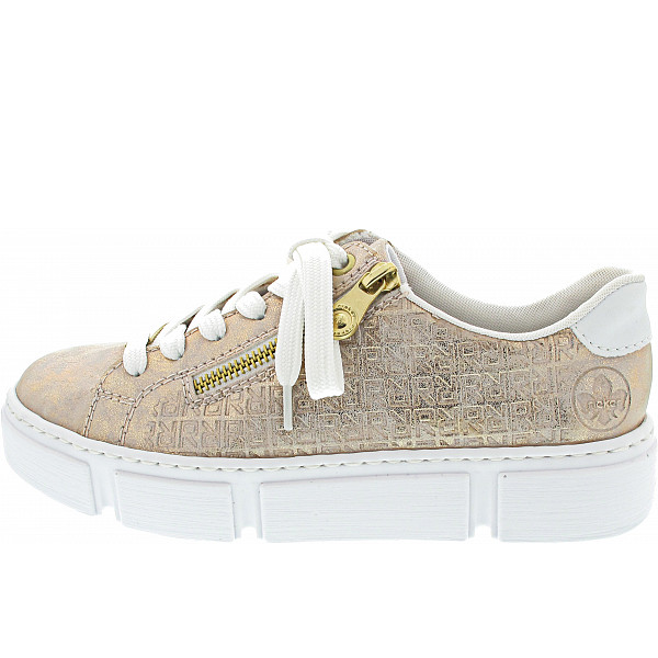 Rieker Sneaker low rosegold/weiss