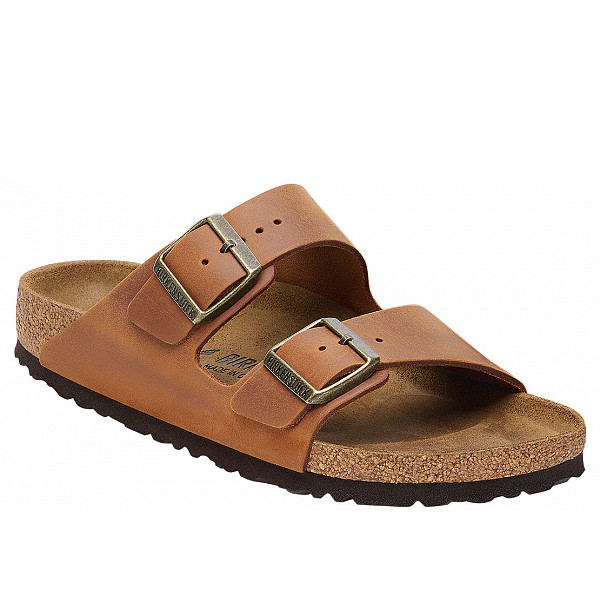 Birkenstock Arizona Pantoletten Cognac