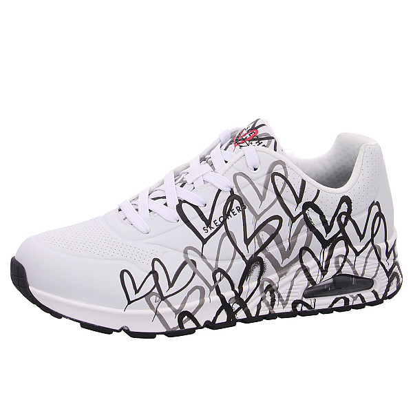 Skechers Uno Sneaker WBGY white black