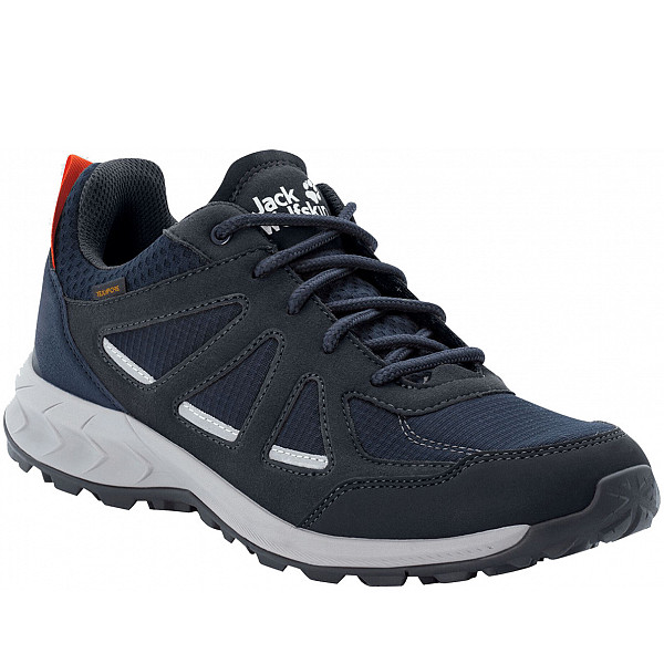 Jack Wolfskin Wanderschuh dark blue/red