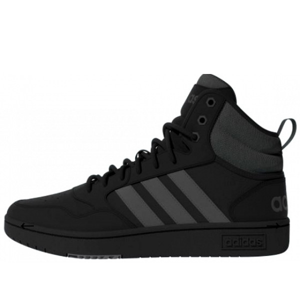 adidas Hoops 3.0 Mid WTR Schnürstiefel schwarz