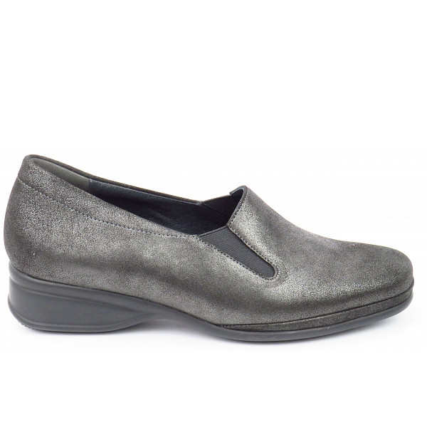 Semler Metall-Vel.anthrazit Slipper anthrazit