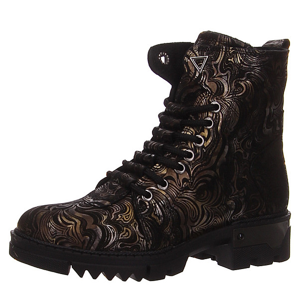 Mustang Stiefel schwarz kombi.