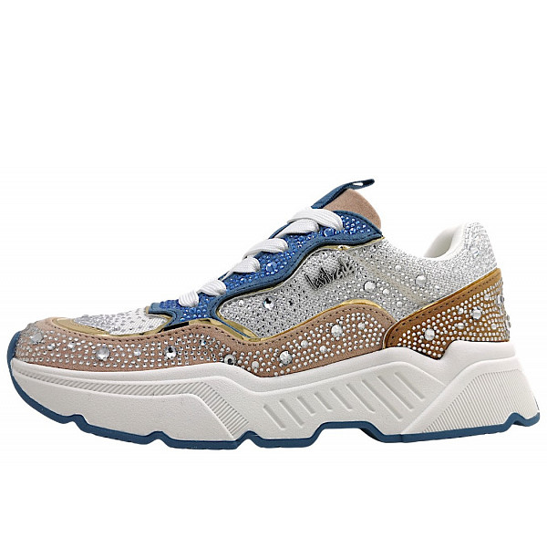 La Strada sportlicher Schnürer sand/lt. blue 5022