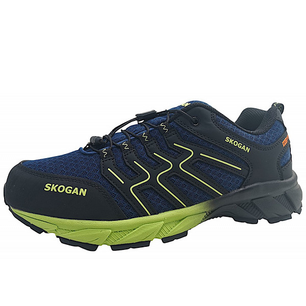 Skogan Sko-Runner Wanderschuh navy-lime 461