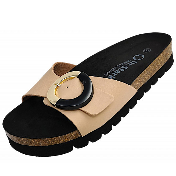 Dr. Stark Pantolette beige/black 353/07