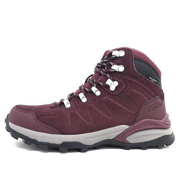 Jack Wolfskin Refugio Tex. Mid W Wanderschuh dark maroon