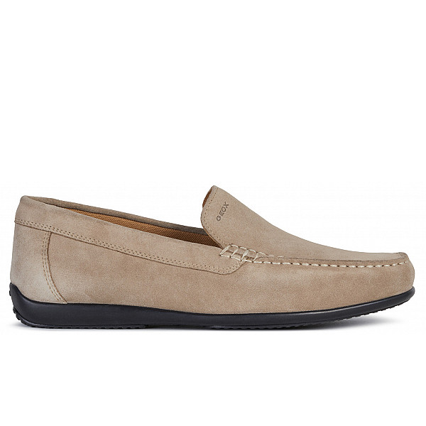 Geox U ASCANIO A - SUEDE Slipper SAND
