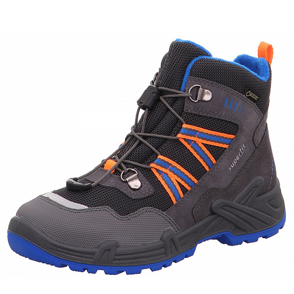 superfit Stiefelette Leder \ CANYON Schnürschuhe GRAU/BLAU