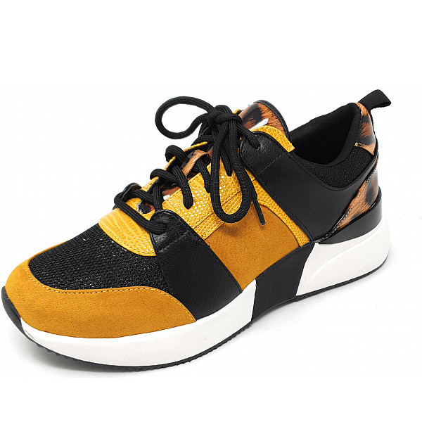 La Strada Sneaker 6080 ocker black