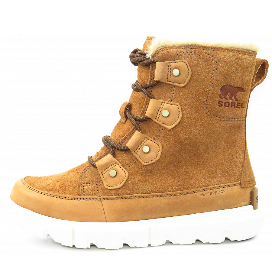 Sorel Explorer II Joan Faux FUR WP Boots braun NL4456 242