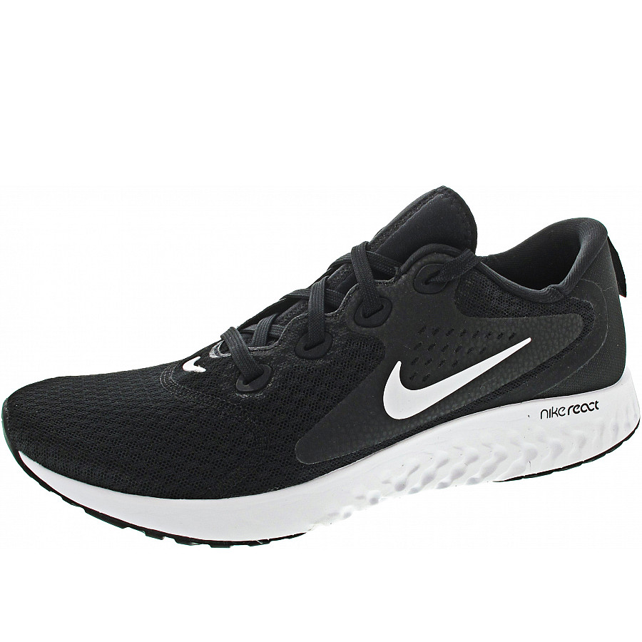 nike legend react black and white