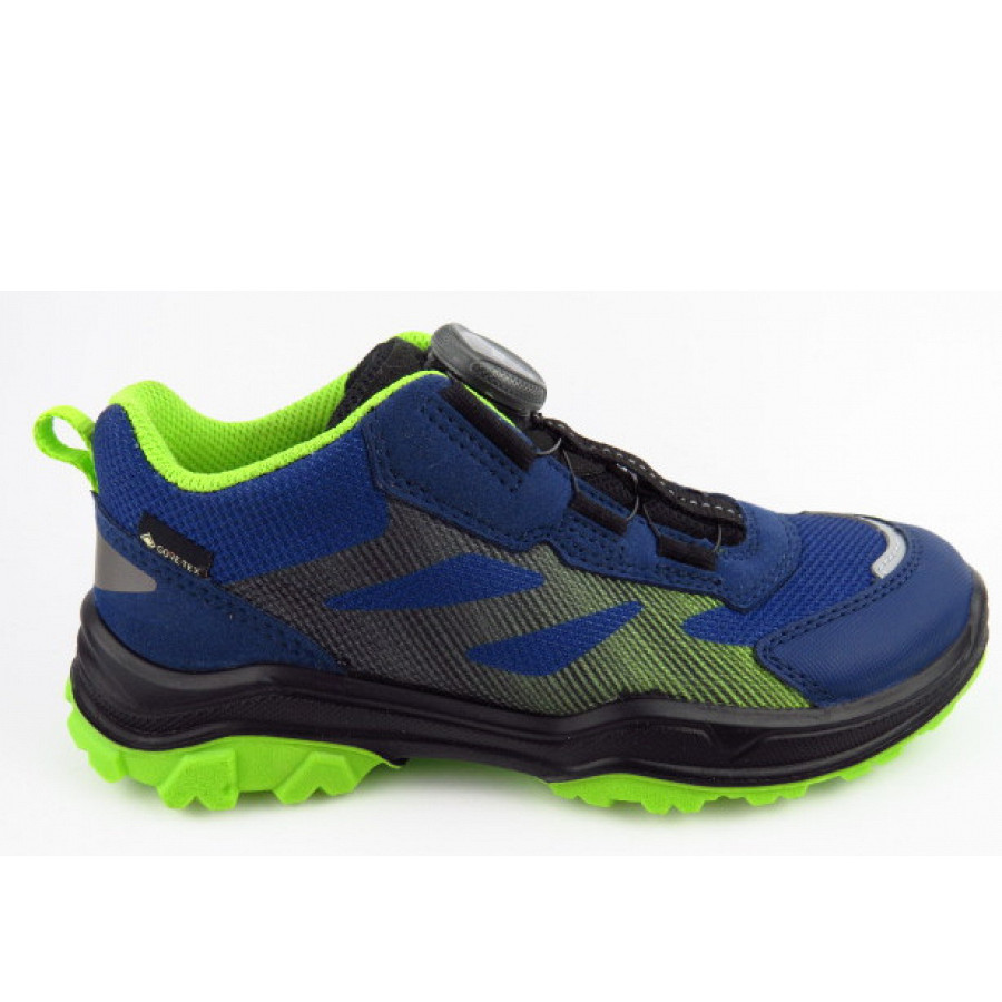 Superfit Jupiter Scarpe Da Ginnastica Bambino - Colore Blu/Arancio, Taglia 40 EU, Larghezza Stretta, Tacco Piatto, Impermeabili