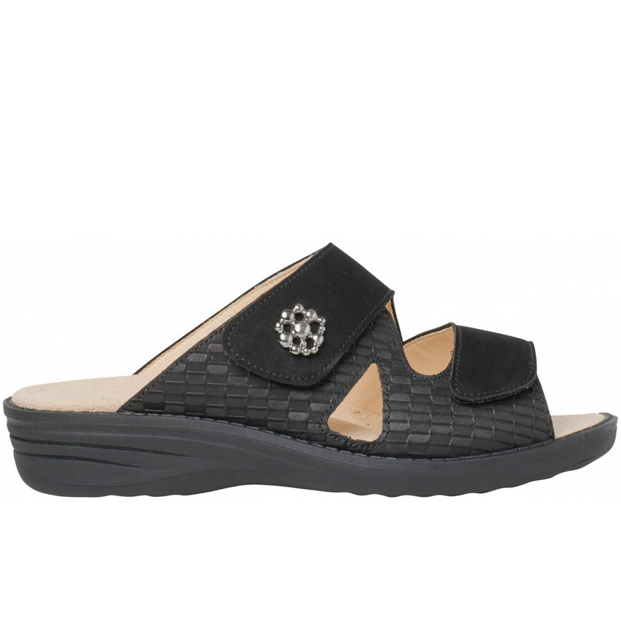 Ganter Pantoletten schwarz 205842-0100 Weite normal