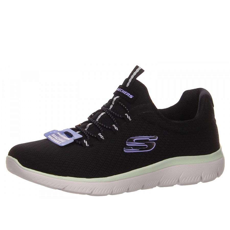 Skechers Slipper schwarz kombi. 150268 BKMT Weite NORMAL