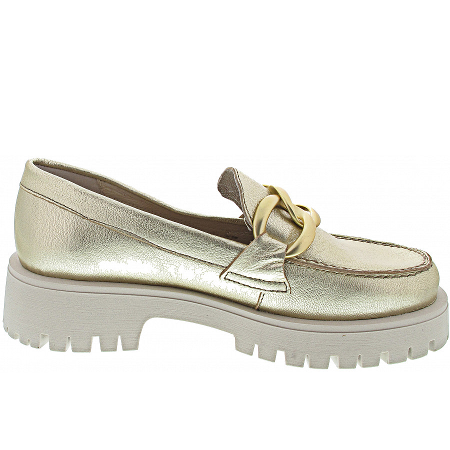 Post Xchange Mokassin gold Fiola 55 9200 Weite mittel