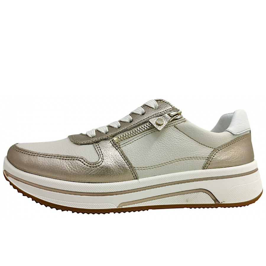 アラさん Ara Boots Ara Sneaker WeiÃŸ Ara Sapporo Schnürer Sand, Cream 07 12