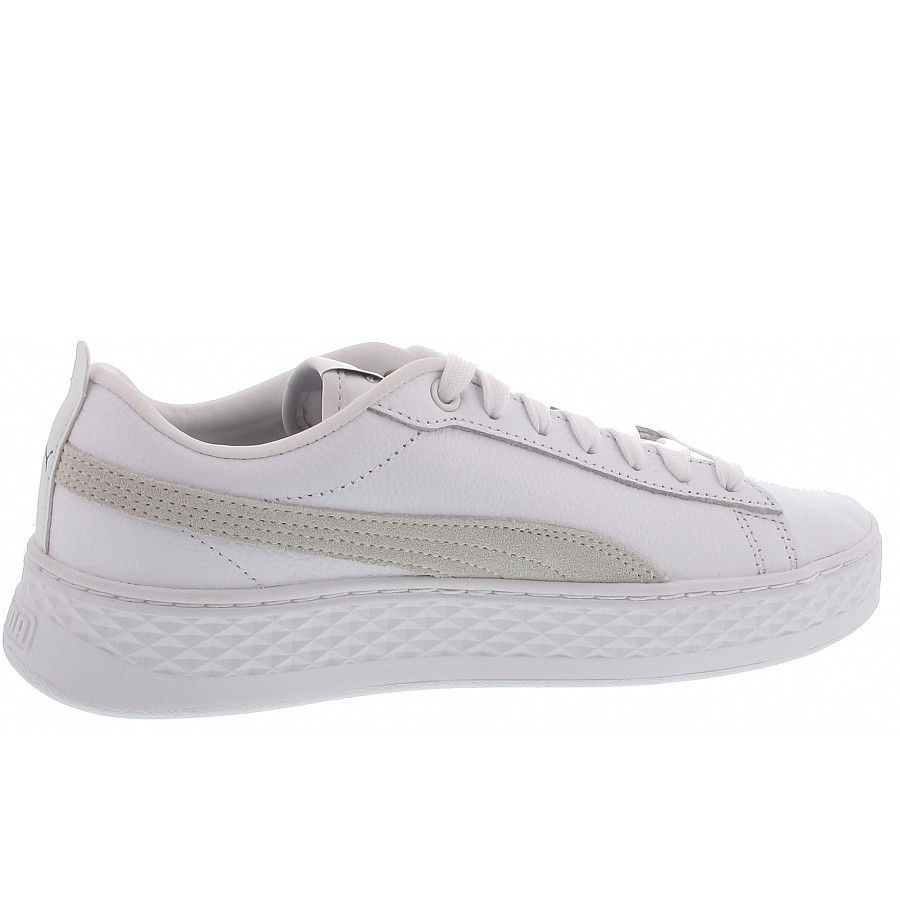 puma smash platform l white casual sneakers